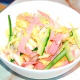 カレーのお供に！さっぱり白菜とハムの甘酢漬け♪